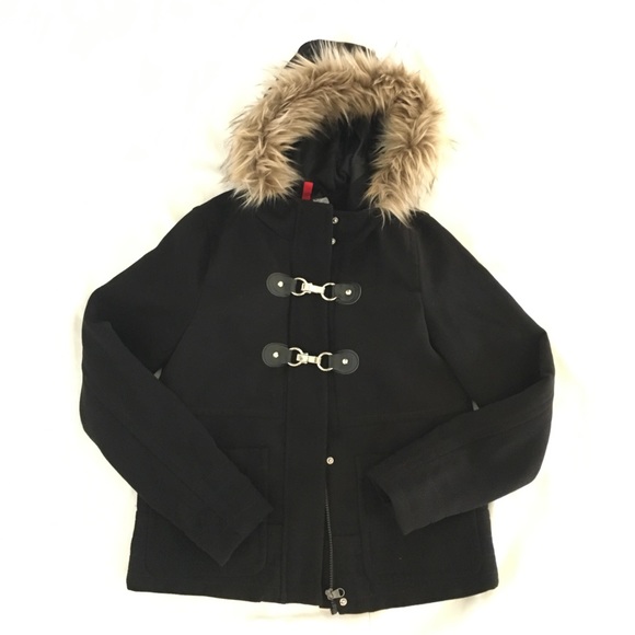 H&M Jackets & Blazers - H&M hooded pea coat